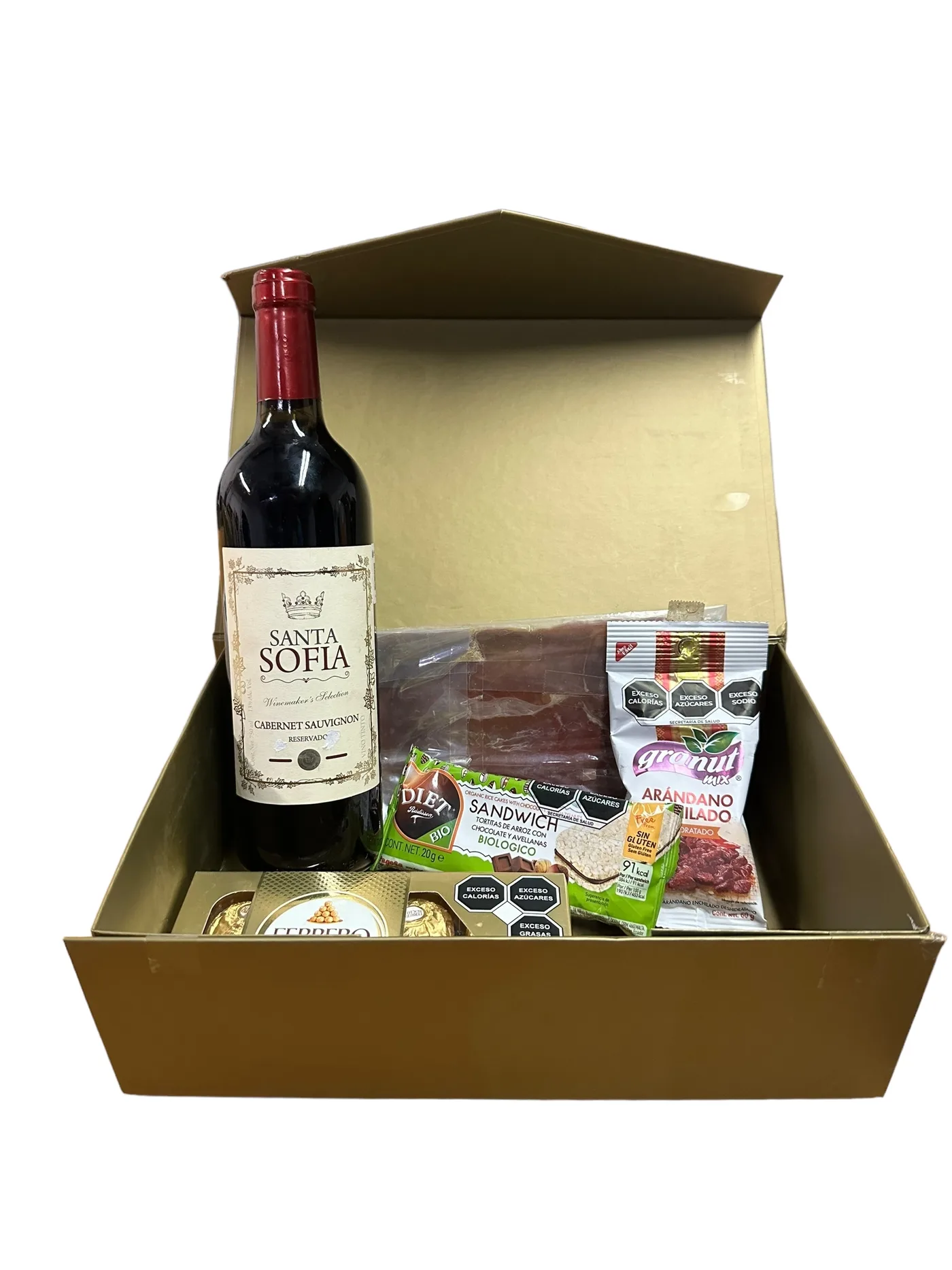 Contenido de regalos corporativos: productos gourmet y bebidas